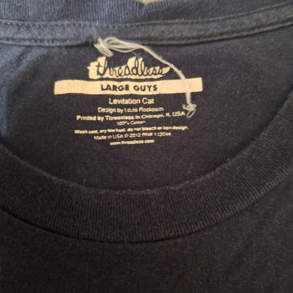 Threadless Levitation Cat Shirt - Picture 4 of 4